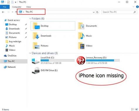 Can T See Iphone On Windows Explorer