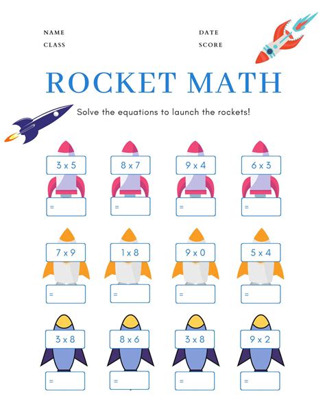 Can We Use Rocket Math Worksheets At Home