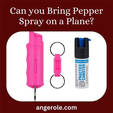 Can You Bring Pepper Spray On A Plane? - Traveling Light