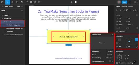 Can You Make Something Sticky in Figma?