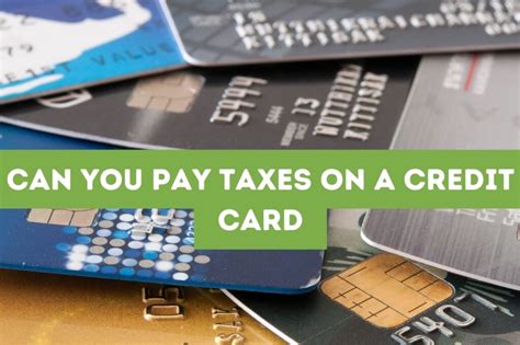 Can You Pay Taxes With a Credit Card? …