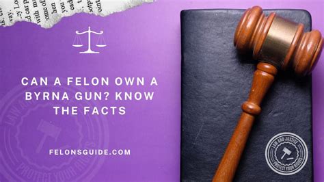Can a felon own a byrna gun. Things To Know About Can a felon own a byrna gun. 