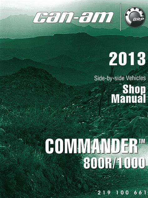 Can am commander 800r 1000 series atv service repair workshop manual 2011 2012. - Manual de soporte vital avanzado en pediatr.