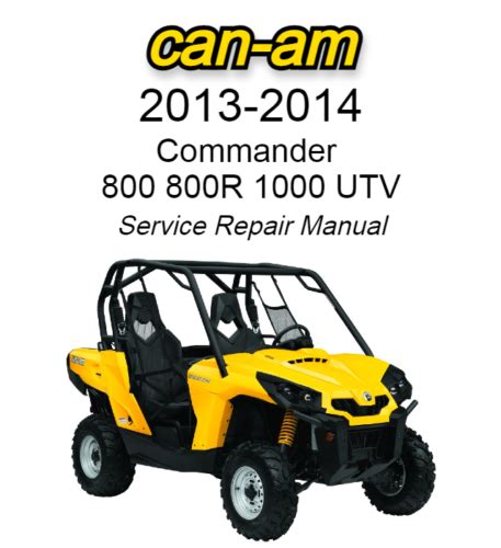 Can am commander service manual repair 2013 800r 1000 utv. - Guided reading activity chapter 19 section 3 popular culture.