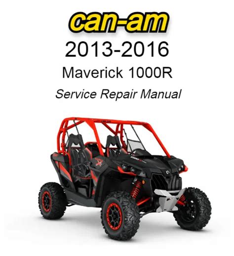 Can am maverick service manual repair 2013 1000r utv. - Briggs and stratton 12hp rebuild manual.