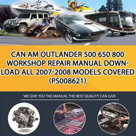 Can am outlander 500 650 800 workshop repair manual 2007 2008. - Living in christ essays on the christian life by an orthodox nun.