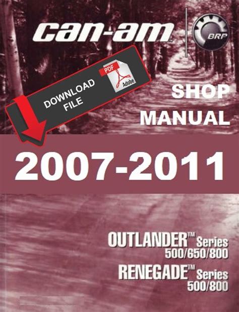 Can am outlander 800 xt repair manual. - Per anhalter durch die galaxy serie.