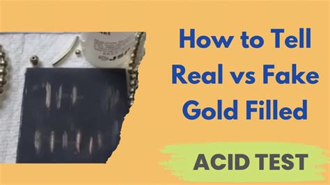 Can fake gold pass the acid test? - emojicut.com