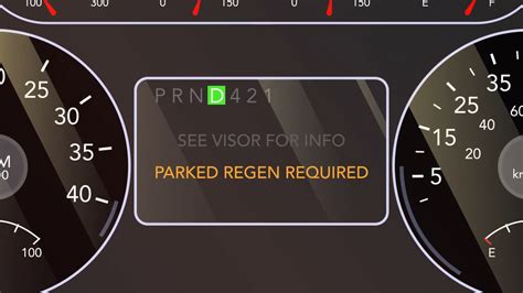 Can i drive during a parked regen. sound of the turbocharger during the regeneration process. Once the DPF is regenerated, the engine will automatically return to the normal idle speed. Monitor the vehicle and surrounding area during regeneration. If any unsafe condition occurs, shut off the engine immediately. To stop a parked regeneration, depress the brake or throttle pedal. 
