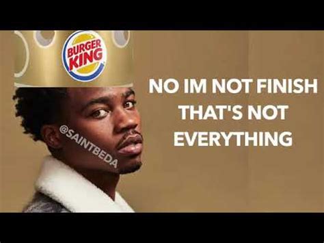 Can I get a Whopper Jr. with onion rings. Make it a meal so i can get a drink. No i'm not finished, that's not everything. ★ Verse 1 ★. Can i please get a DoubleWhopper with no cheese. Can i please get a number 2 with a large drink. I got money so i don't care how much it costs me.