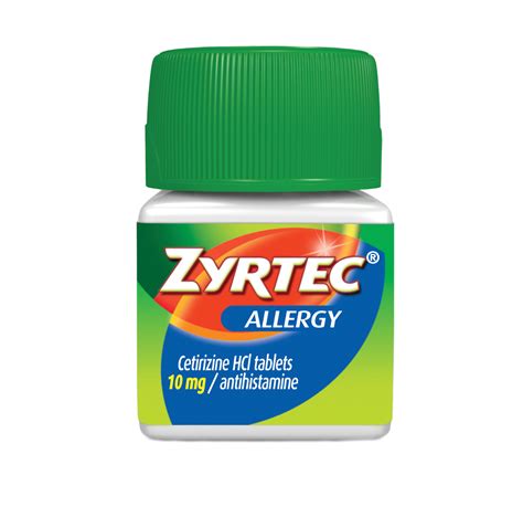  Zyrtec (cetirizine) Chlorpheniramine alcohol/food int