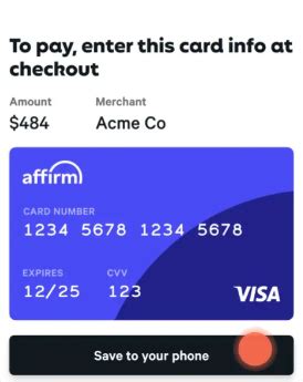 The Affirm Card is a debit card that gives you the choice to pay for purchases over time or all at once, right from the Affirm app. ... With both a physical and virtual card, you can pay anywhere Visa is accepted in the U.S. No late fees, hidden fees, or paying interest-on-interest.