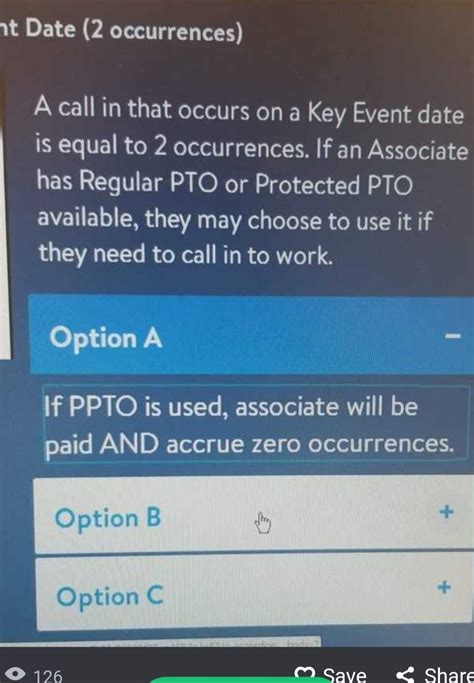 Can i use ppto on key dates walmart. Mostly just Walmart stuff. ... If I use 4 hours of ppto on a key event day, do I get half a point or is it double for key event? As title says. I’m trying to figure out if using 4 hours will only give me a half point for the day, ... Ppto works the same on key dates as it … 