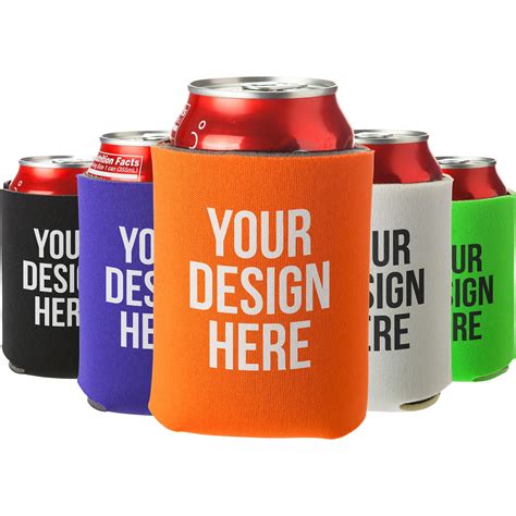 Can koozies custom. 1 day ago · Description. MATERIAL – “Old School” style foam (3/8″ thickness). USE – Ready for immediate use or decorate with screen print or vinyl transfers. TYPE – Fully enclosed glued in foam bottom with vent hole for easier entry/removal of cans. MOQ – No minimum order size, mix and match colors to get quantity discounts. 