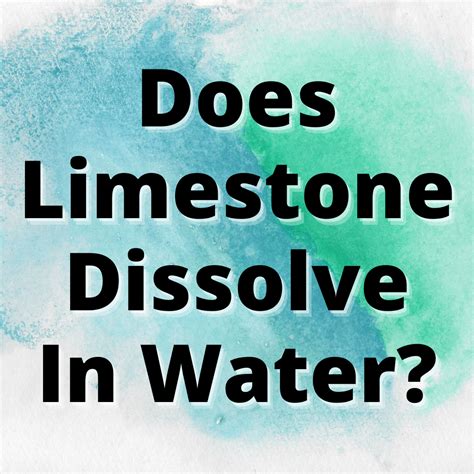 Can water dissolve limestone