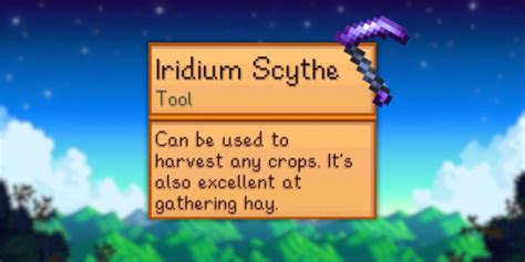 Can we get an iridium scythe, it’s really annoying to have all iridium …