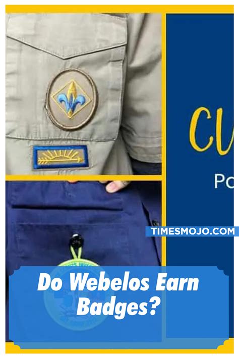 Can webelos earn merit badges? - aruwana.dixiesewing.com