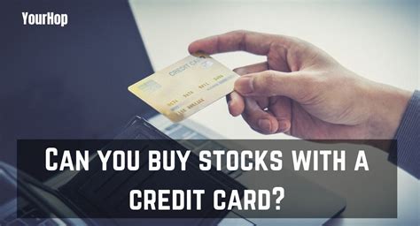 Can you buy stock with a credit card. Things To Know About Can you buy stock with a credit card. 
