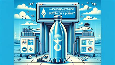 Can you carry an empty metal water bottle on a plane?