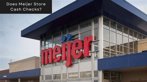 Fees for cashing a check at Meijer. If you need a bank account, Meijer charges a $3 fee for cashing a check. For all other users, the fee is $5. Please note that you can only cash up to $1,000 per day if …. 