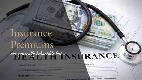 Can you deduct health insurance premiums if you don