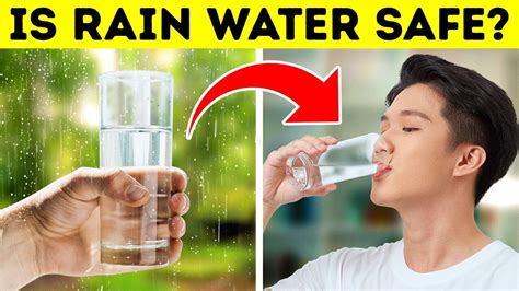 Can you drink rain water. This is a strict no dude. Rain water is not clean as it contains both inorganic chemicals due to pollution and microscopic organisms. You can deal with the organisms by boiling the water, but you need specialised filters or treatments such as reverse osmosis to remove the pollutants. 