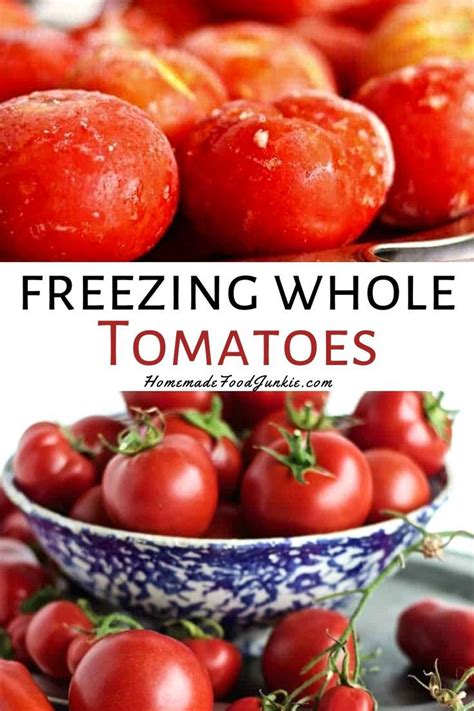 Can you freeze fresh tomatoes. Crush tomatoes in the pot as you go. Simmer for 5 minutes after adding the last tomatoes. Then press tomatoes through a sieve to remove skins and seeds. You may add 1 teaspoon of salt to each quart of tomatoes, or not–it’s a matter of taste. Pour into containers leaving 1″ of headspace, label with the date, seal and freeze. 