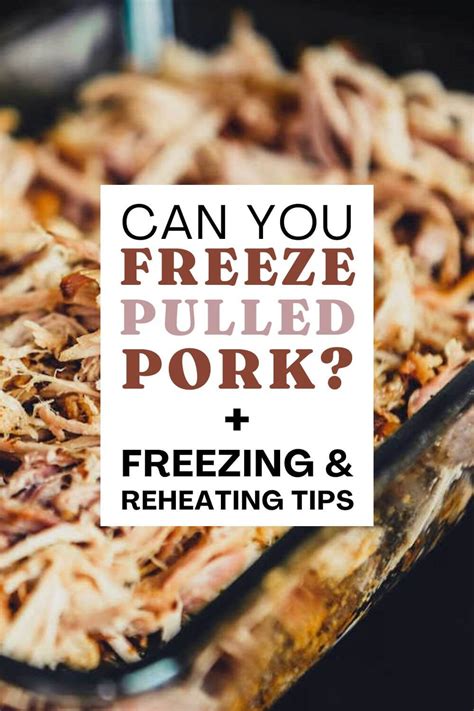 Can you freeze pulled pork. You can freeze pulled pork with or without sauces such as barbecue sauce, gravy, or other sauces. However, I advise you to freeze this dish without any sauce if … 
