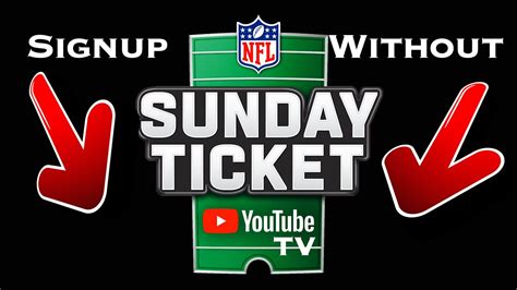 Can you get nfl sunday ticket without youtube tv. 