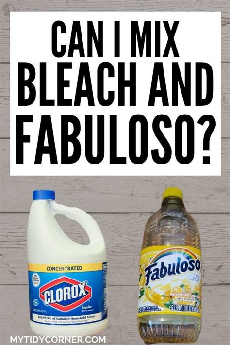 Can you mix bleach and fabuloso. Oct 6, 2023 · Never Mix Fabuloso With Other Cleaning Products. Mixing Fabuloso with bleach to clean and sanitize surfaces is a common hack I’ve heard about from family and friends, and is really popular on ... 