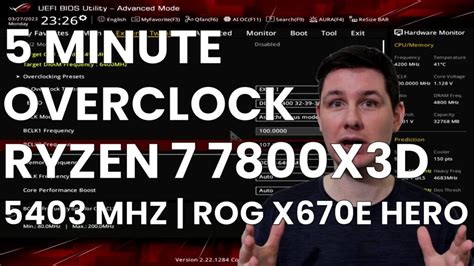 Can you overclock a 7800x3d.  I saw positive things about using the ROG AI overclo...