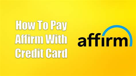 Can you pay affirm with a credit card. Things To Know About Can you pay affirm with a credit card. 