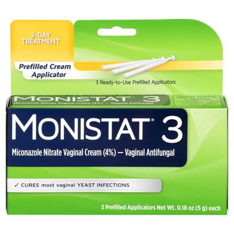 This is normal. Monistat-1 is a single dose vaginal cream/tablet used to treat a vaginal yeast infection. The cream is designed to stay within the vagina to work without having to reapply every day for seven days. It is normal to get some medicine leakage/discharge. These products may be a bit messy but they are effective.. 