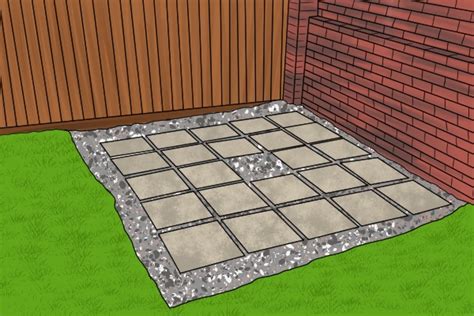 Can you place a shed on paving slabs?