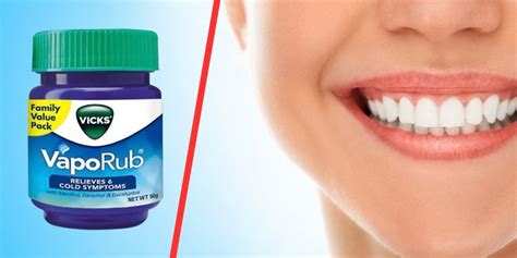 Can you put vicks on your tooth. Methanol is one of the main active components of Vicks VapoRub. This ingredient helps in lowering your blood pressure and hence eases the pain. Vicks VapoRub can also help with migraine headaches. 2. Treats muscle aches effectively. If you are having muscle aches, then Vicks VapoRub is your best bet. 