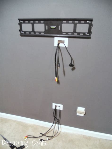 Can you run a TV power cable behind the wall?