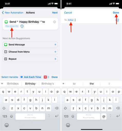 Can you schedule a text message. Yes, you can easily schedule texts on your iPhone using the Shortcuts app. Just select the date and time to send your text, then set your message to send to an individual or group. … 
