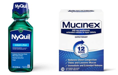Can you take mucinex and nyquil at same time. Yes, you can take Tamiflu with Mucinex (guaifenesin) or Delsym (dextromethorphan). If needed, you could even take both Mucinex and Delsym at the same time as Tamiflu. As discussed earlier, these cough medications don’t interact with Tamiflu. Just read all OTC labels carefully. 