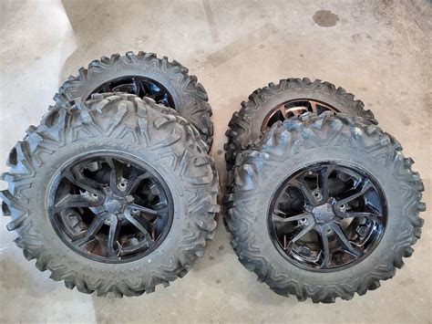 Can-Am wheels and tires provide an easy way to personalize the look and performance of your Powersports . Check out our multiple options and affordable prices. Car & Truck; Boating; Motorcycle; Powersports. ... GBC Motorsports® Dirt Commander Tires. 0 # 1312462888. $181.91 - $311.29.. 