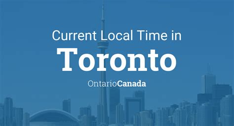 Canada Current Local Time & Date, Time Zone and Time Difference