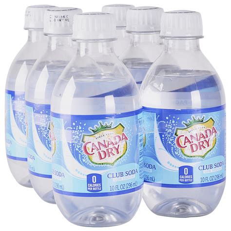 Canada Dry Club Soda - 6pk/10 Fl Oz Glass Bottles …