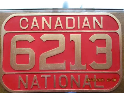 Canadian National Railway Locomotive Custom Number Plate