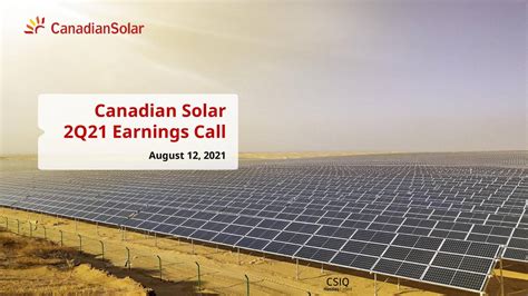Canadian Solar: Q2 Earnings Snapshot