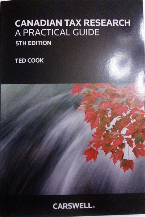 Canadian Tax Research A Practical Guide