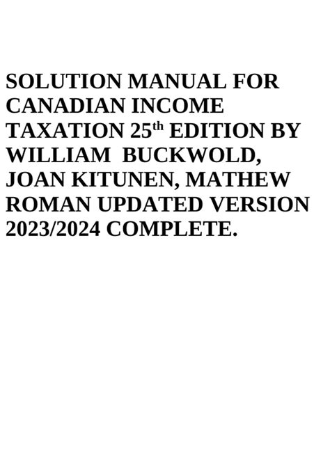 Canadian income taxation buckwold solution manual. - Maclaren easy traveller stroller instruction manual.