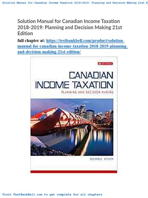 Canadian income taxation case solution manual. - Crown victoria wiring diagram manual 86 model.