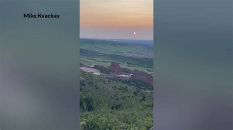 Canadian wildfire smoke likely caused hazy sunrise at Red Rocks