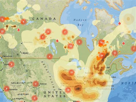 Canadian wildfires leading to historic U.S. air quality event supercharged by climate change