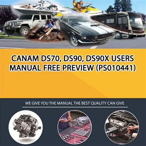 Canam ds70 ds90 ds90x users manual free preview. - 1997 chrysler dodge stratus limousine ja cabrio jx werkstatt reparatur service handbuch.