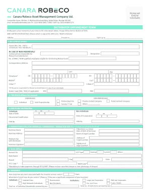 Canara Robeco Mf Empanelment Online - Fill and Sign Printable Templa…